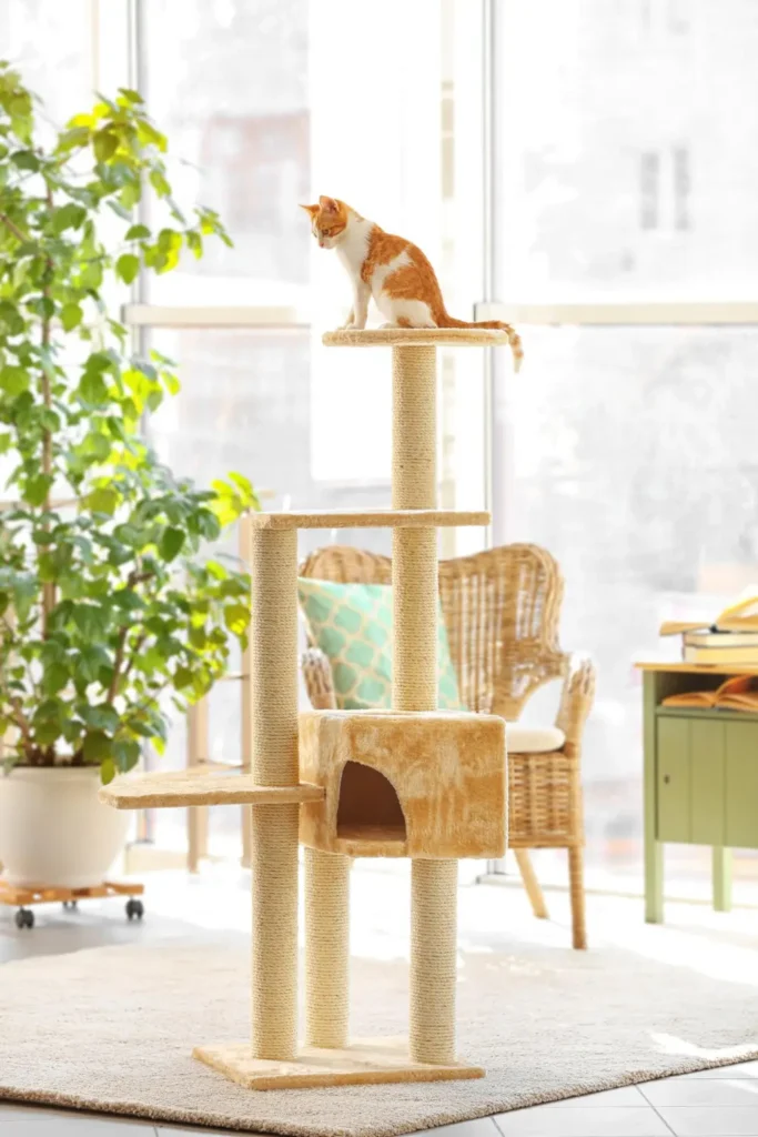 cute-funny-cat-tree-room